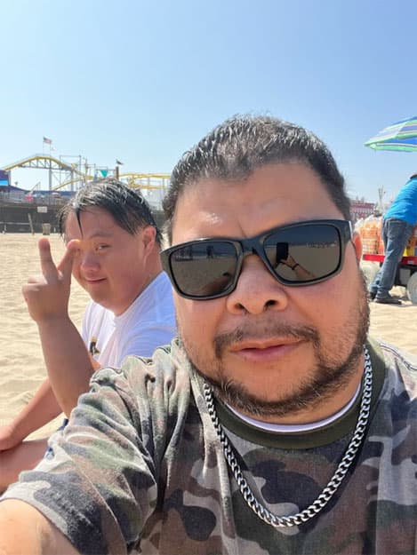 Roommates cooking together in a South Los Angeles home