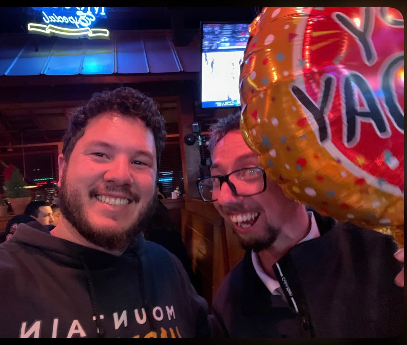 Two autistic adults at a restaurant, life-sharing roommates